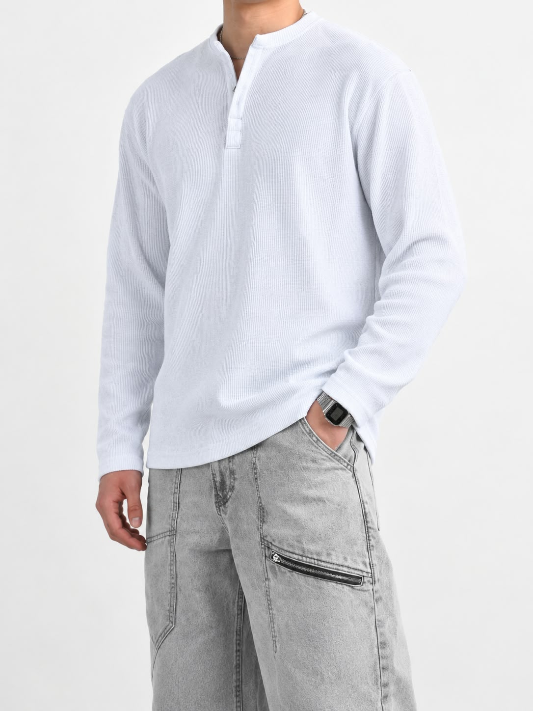 Premium Henley T-Shirt — Stylish Look, Comfortable Fit