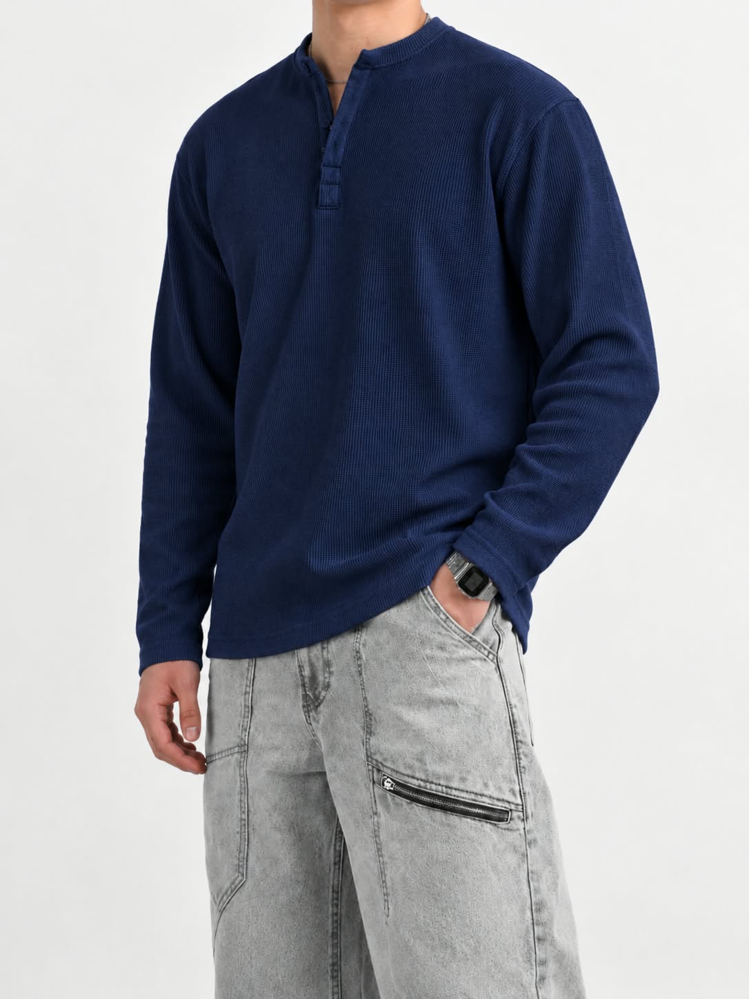 Premium Henley T-Shirt — Stylish Look, Comfortable Fit